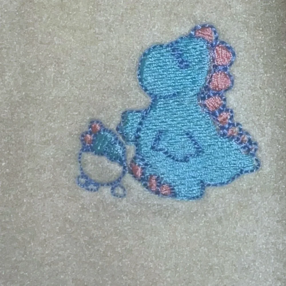 Carter's Footed‎ Sleeper Infant 12M Yellow NEW Vintage Fuzzy Fleece Dinosaur